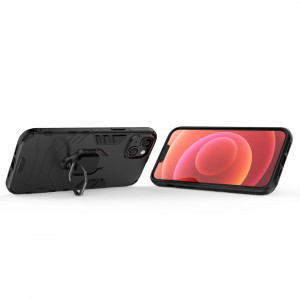 Подсилен гръб с магнитна стойка Ring Armor - iPhone 14 Plus черен - Img 7