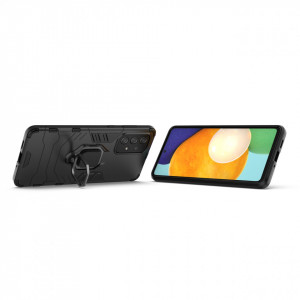 Подсилен гръб с магнитна стойка Ring Armor - Samsung Galaxy A73 5G черен - Img 6