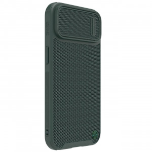Подсилен гръб с подвижно покритие за камерата NILLKIN Textured S - iPhone 14 Pro Max тъмнозелен - Img 5