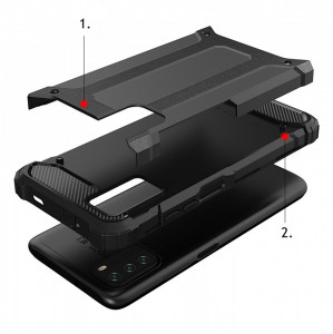 Подсилен гръб Hybrid Armor - Xiaomi Redmi Note 10 5G / Poco M3 Pro / M3 Pro 5G златист - Img 5