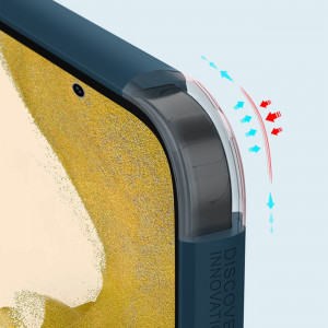 Подсилен гръб NILLKIN Super Frosted Shield Pro - Samsung Galaxy S23+ син - Img 9