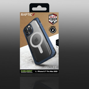 Подсилен гръб Raptic X-Doria Secure MagSafe - iPhone 14 Pro Max син - Img 6