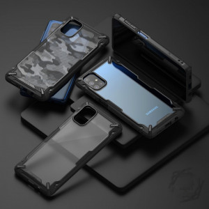 Подсилен гръб RINGKE Fusion X със силиконов бъмпер - Samsung Galaxy M51 черен - Img 2