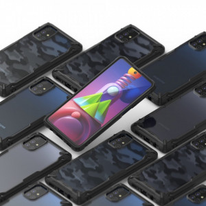 Подсилен гръб RINGKE Fusion X със силиконов бъмпер - Samsung Galaxy M51 черен - Img 6