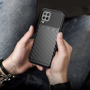 Подсилен гръб Thunder - Samsung Galaxy A22 черен - Img 7