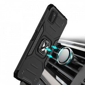 Подсилен гръб WOZINSKY Ring Armor със стойка - Samsung Galaxy A22 silver - Img 5