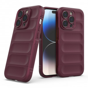 Подсилен гъвкав гръб Magic Shield - iPhone 14 Pro бордо - Img 4
