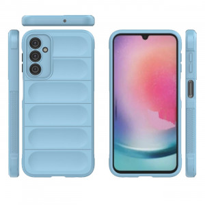 Подсилен гъвкав гръб Magic Shield - Samsung Galaxy A24 светлосин - Img 2