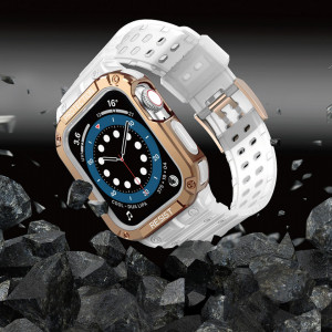 Подсилен калъф за корпус с каишка Protect - Apple Watch 41mm Series 9 / 41mm Series 8 / 41mm Series 7 / 40mm Series 6 / 40mm SE / 40mm Series 5 / 40mm Series 4 / 38mm Series 3 / 38mm Series 2 розов - Img 5