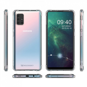 Подсилен силиконов гръб WOZINSKY Anti Shock Military Grade - Samsung Galaxy M51 прозрачен - Img 9