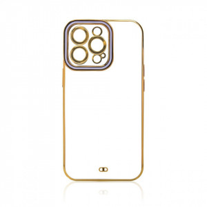 Прозрачен гръб с гел рамка Fashion - iPhone 12 Pro лилав - Img 3