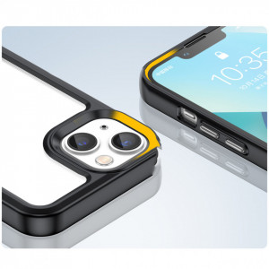 Прозрачен гръб с гел рамка Outer Space - iPhone 14 черен - Img 6