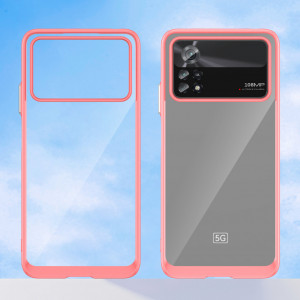 Прозрачен гръб с гел рамка Outer Space - Xiaomi Poco X4 Pro 5G червен - Img 4