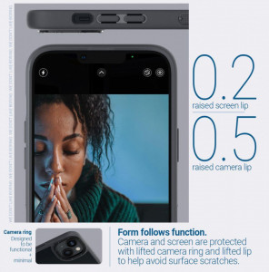 Прозрачен гръб с рамка CASEOLOGY Skyfall - iPhone 14 Plus черен мат - Img 9
