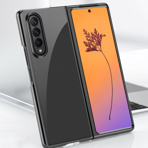 Прозрачен калъф с цветна рамка Plating - Samsung Galaxy Z Fold4 розов - Img 9