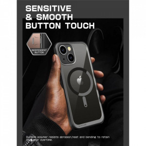 Прозрачен калъф 360° с рамка SUPCASE Unicorn Beetle Edge MagSafe - iPhone 14 Plus черен - Img 10