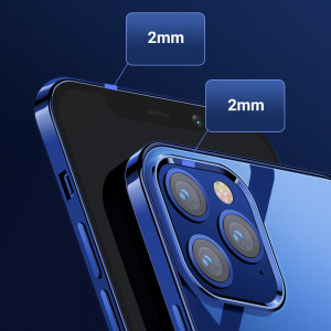 Прозрачен ултратънък гръб JOYROOM New Beautiful с цветна рамка - iPhone 12 Pro Max зелен - Img 11