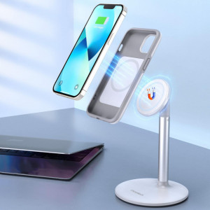Противоударен гръб CHOETECH MFM Anti-drop MagSafe - iPhone 13 бял - Img 4