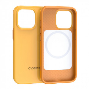 Противоударен гръб CHOETECH MFM Anti-drop MagSafe - iPhone 13 Pro оранжев - Img 2