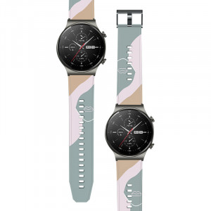 Силиконова каишка Moro - Huawei Watch GT 2 Pro (1) камуфлаж - Img 2