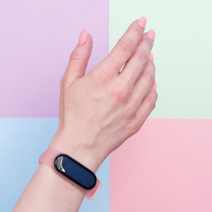 Силиконова каишка Silicone - Xiaomi Mi Band 5 златен - Img 6