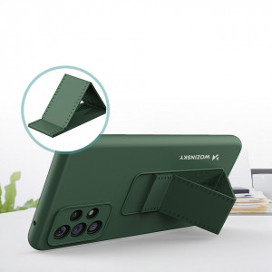 Силиконов гръб със стойка WOZINSKY Kickstand - Samsung Galaxy A73 5G червен - Img 5