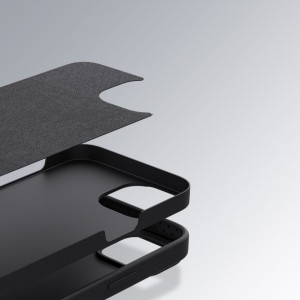 Силиконов гръб с подвижно покритие за камерата NILLKIN CamShield Silky Silicone - iPhone 14 среднощно синьо - Img 9