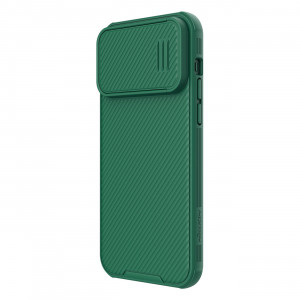 Силиконов гръб с подвижно покритие за камерата NILLKIN CamShield S - iPhone 14 Pro Max зелен - Img 3