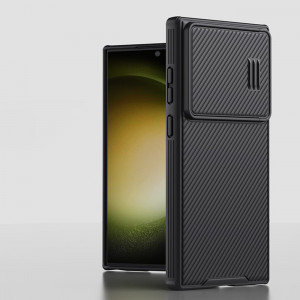 Силиконов гръб с подвижно покритие за камерата NILLKIN CamShield S MagSafe - Samsung Galaxy S23 Ultra черен - Img 6