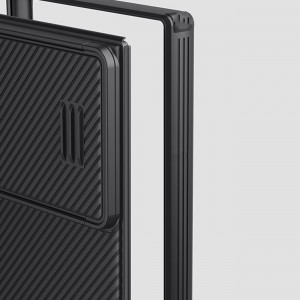 Силиконов гръб с подвижно покритие за камерата NILLKIN CamShield S MagSafe - Samsung Galaxy S23 Ultra черен - Img 10