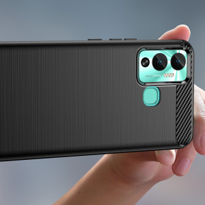 Силиконов гръб Carbon - Infinix Hot 12 Play NFC / Hot 12 Play черен - Img 5