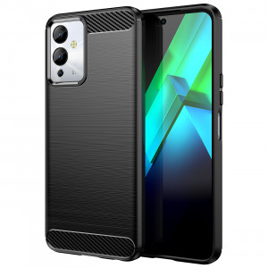 Силиконов гръб Carbon - Infinix Note 12i черен - Img 1