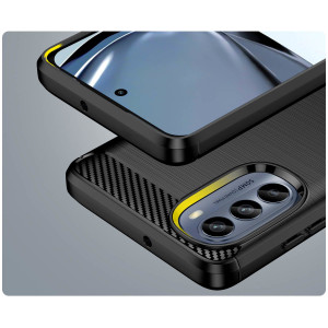 Силиконов гръб Carbon - Moto g62 5G черен - Img 6