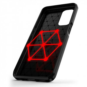 Силиконов гръб Carbon - OnePlus Nord N200 5G черен - Img 5