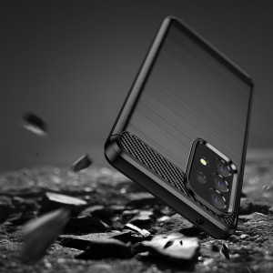 Силиконов гръб Carbon - Samsung Galaxy A53 5G черен - Img 5