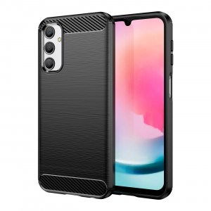 Силиконов гръб Carbon - Samsung Galaxy M34 черен - Img 1