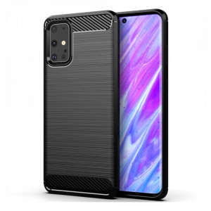 Силиконов гръб Carbon - Samsung Galaxy S20 Ultra / S20 Ultra 5G черен - Img 1