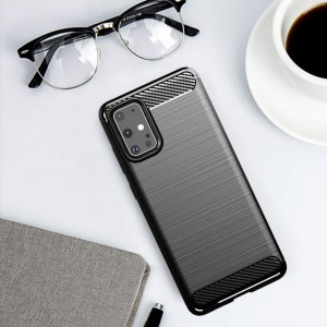 Силиконов гръб Carbon - Samsung Galaxy S20 Ultra / S20 Ultra 5G черен - Img 4