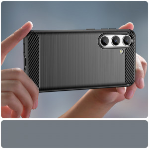 Силиконов гръб Carbon - Samsung Galaxy S24 черен - Img 11