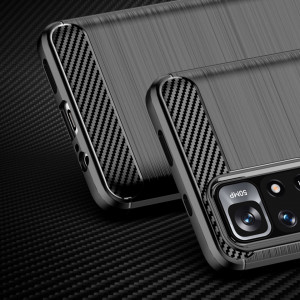 Силиконов гръб Carbon - Xiaomi Redmi Note 11 / 11S черен - Img 2