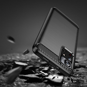 Силиконов гръб Carbon - Xiaomi Redmi Note 11 / 11S черен - Img 6