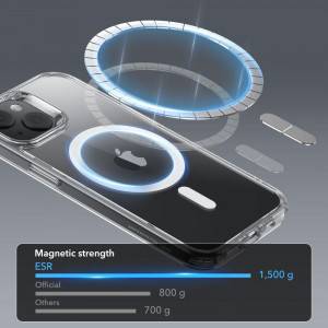 Силиконов гръб ESR Classic Hybrid Halolock MagSafe - iPhone 15 прозрачен - Img 14