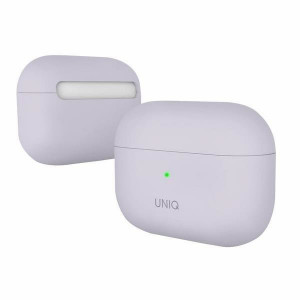 Силиконов калъф за слушалки UNIQ Lino - AirPods Pro лавандула - Img 2