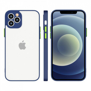 Силиконов полупрозрачен гръб Milky - Samsung Galaxy S21+ 5G тъмносин - Img 1