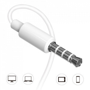 Слушалки с кабел с дистанционно DUDAO X10S Lateral бели - Img 10