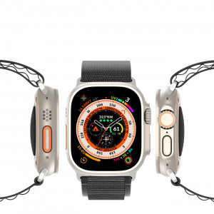 Спортна каишка Dux Ducis GS - Apple Watch Ultra 49mm / Ultra 2 49mm / 45mm Series 9 / 45mm Series 8 / 45mm Series 7 / 44mm SЕ (2nd gen) / 44mm SE / 44mm Series 6 / 44mm Series 5 / 44mm Series 4 / 42mm Series 3 / 42mm Series 2 черен - Img 10