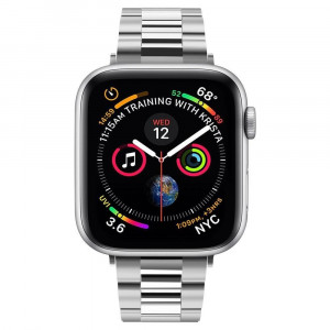 Стоманена каишка SPIGEN Modern Fit - Apple Watch 40mm Series 4 / 38mm Series 3 / 38mm Series 2 / 38mm (1st gen) сребърен - Img 12