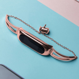 Стоманена каишка Steel - Xiaomi Mi Band 3 / Band 4 / Band 5 / Band 6 розов - Img 6
