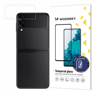 Стъклен протектор за камера с пълно покритие 9H WOZINSKY - Samsung Galaxy Z Flip3 5G - Img 1