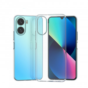 Тънък силиконов гръб 0.5mm - Vivo Y02s / Y16 thin cover прозрачен - Img 7